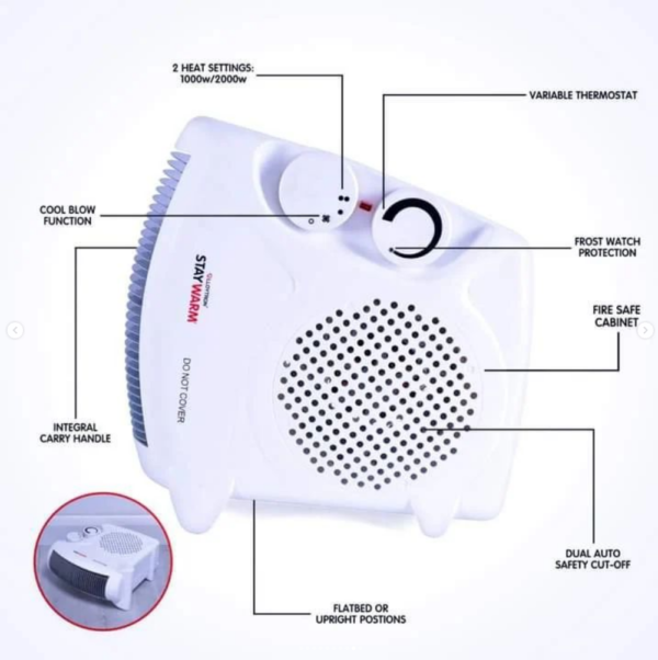 Portable Electric Fan Heater - Image 3