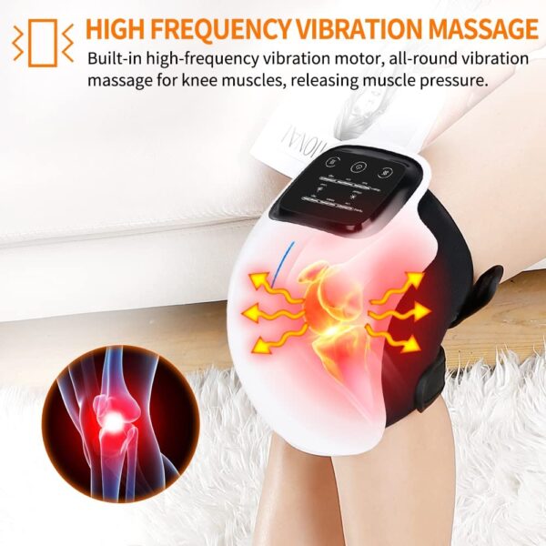 Knee Massager – Heat and Vibration Therapy for Joint Pain Relief - Image 4