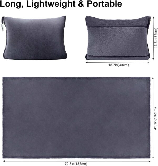 Travel Blanket and Pillow Set 2-in-1 - Image 4