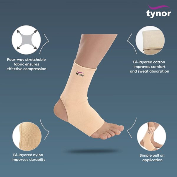 Tynor Latex-Free Anklet Support - Image 4