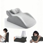 couple pillow for intimacy – 27° lift wedge memory foam for deep support and comfort
