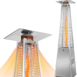 pyramid glass tube patio heater