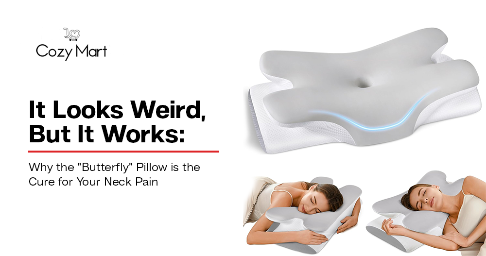 It Looks Weird, But It Works: Why the “Butterfly” Pillow is the Cure for Your Neck Pain