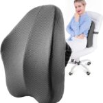 ergonomic memory foam lumbar cushion for comfort, support and back pain relief
